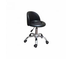 eyepower Tabouret de Travail MST-412 chaise pivotante 360° réglable en hauteur siège rembourré avec