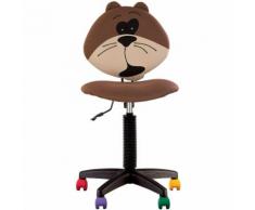 Fauteuil Jouet L'Ourson, Chaise De Bureau Pour Enfant. Marron.