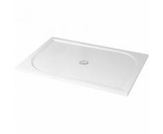 Receveur de douche BETON DE SYNTHESE HESTIA BLANC 80X140X3