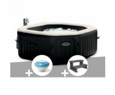 Spa gonflable Intex PureSpa octogonal Bulles et Jets 4 places + Enceinte LED + Marche Spa