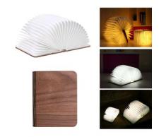 Pliant Livre Lampe De Bureau Portable Veilleuse Livre Lampion Led Usb Rechargeable 3 Couleur