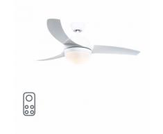 Ventilateur de plafond Bora 52 blanc Qazqa Moderne Luminaire interieur Rond