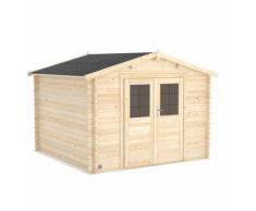 L'abri de jardin en bois brut juno, 7,4 m2 de stockage