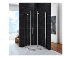 OCEAN Cabine de douche 110x70x195cm en 6mm verre anticalcaire insinstallation en angle modèle de