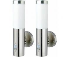 Lot de 2 appliques murales LED Spots Garage capteur de mouvement lampes d'éclairage extérieur EEK A