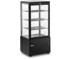 Vitrine Réfrigérée Présentoir Pâtisseries Froid Plastique 78L 4 Niveaux 2-10°C