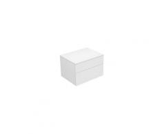 Keuco Edition 400 Buffet 31743, 2 tiroirs, 700 x 472 x 535 mm, Corps/Avant: blanc laqué brillant /