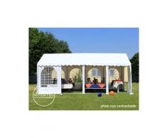 Intent24.fr - INTENT24 4x8m tente de réception, PVC env. 550g/m², H. 2m, blanc