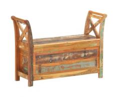 Banc d'entree 103x33x72 cm Bois de recuperation solide