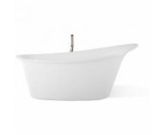 Baignoire îlot ovale en acrylique blanche HAITI