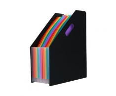 13 Compartiments A4 Porte Revue Portrait Extensible Rangement Papier Organisateur pour