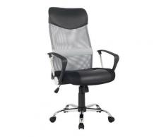 Chaise de bureau pivotante Tao Grise/Noire