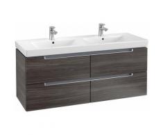 Villeroy et Boch Meuble-lavabo XL Subway 2.0 A699, Coloris: Chêne Graphite, manche : argent mat