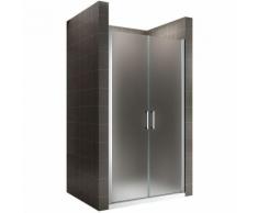 KAYA Porte de douche H 185 largeur réglable 80-83 cm opaque