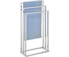 Porte-serviettes sur pied KUNO portant pour vêtements et linge de salle de bain avec 3 niveaux
