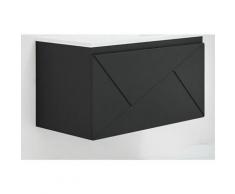 Caisson meuble suspendu Ancodesign - Noir mat Larg 800 - 2 tiroirs