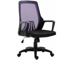 Fauteuil de bureau Clever noir/violet