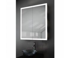 Armoire salle de bain RGB, cadre lumineux, anti-buée, rasoir, capteur K418 - multi-couleuraud