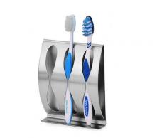 Porte-Brosse à Dents Auto-AdhéSif, Mural en Acier Inoxydable Pour Salle De Bain Porte-Brosse à