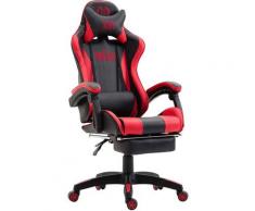 Fauteuil de bureau Ignite similicuir noir/rouge