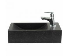 Toilette Meuble salle de bain BP09 40x22 cm pierre naturelle - lavabo salle de bain toilette pierre