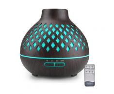 Diffuseur d'Huiles Essentielles, 400ML Diffuseur Ultrasonique Brume Fraîche Arôme Parfum Electrique