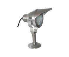 Spot projecteur à piquer de jardin OPTIMUM à LEDs 10 Alu brossé IP67 Easy Connect - 65370