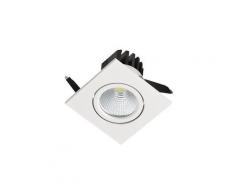 Spot LED downlight carré blanc 3W (Eq. 25W) Dim 62x62mm