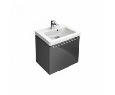 Villeroy et Boch Meuble-lavabo Subway 2.0 A684, Coloris: Chêne Graphite, manche : chromé brillant