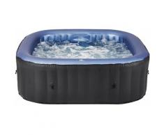 Spa gonflable carré 185 cm TEKAPO gris 6 places