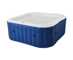 MSPA - Spa gonflable carré 158cm LITE - 4 places - Bleu