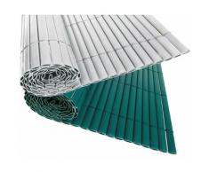 Canisse double face PVC 1x3 m blanc - blanc