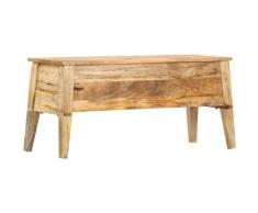 Vidaxl - Boîte de rangement 99x35x48 cm Bois de manguier solide