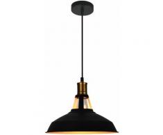 Lustre Suspension Industrielle Vintage E27 LED Lampe Plafonniers Retro Abat-jour pour Cuisine Salle
