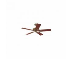 Ventilateur de plafond Savoy 132cm Laiton poli Chêne Bois de rose - HUNTER -