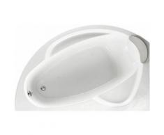 Novellini - Baignoire d'angle asymétrique VOGUE - Angle à gauche - Dimensions : 165 x 85 avec