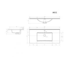Meuble salle de bain SANTINI 100 anthracite satiné