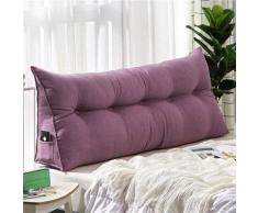 Coussin Triangulaire Oreiller Coin Lecture Dossier Lombaire Traversin Appuie-Tête Doux 180*50*22cm