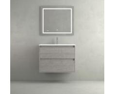 Meuble Etna 2C 60 Béton + Lavabo