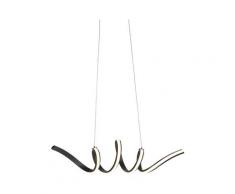 Suspension salle a manger Design noir dimmable incl LED petit - Twisted Qazqa Design Luminaire