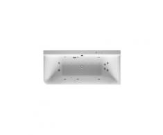 Baignoire balnéo Duravit P3 Comforts 1800 x 800 mm, angle droit, habillage acrylique sans joint,