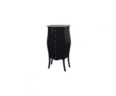 Chiffonnier 6 tiroirs noir