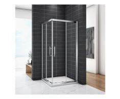 OCEAN Cabine de douche 100x80x185cm en 6mm verre securit insinstallation en angle modèle de Cilo