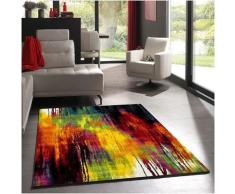 160x160 carre - UN AMOUR DE TAPIS - Tapis Carré - Tapis Salon Moderne Design Graphique Poils Ras
