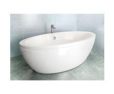 CLEARGREEN Baignoire en îlot ovale FREEFUERTE R31 174X87 écologique