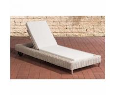 Lit de soleil exclusif Rosso 5 mm rond/blanc perle Blanc beige