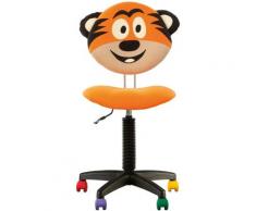 Fauteuil Jouet Tigre, Chaise De Bureau Pour Enfant. Orange.