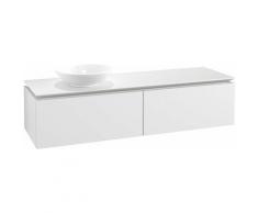 Villeroy & Boch Legato Meuble sous-lavabo B116, 1600x380x500mm, lavabo à gauche, Coloris: Blanc Mat