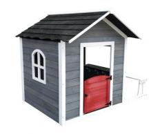 Outdoor Toys - Maisonnette en Bois Chloe - 116x138x132 cm - 1,2 m² avec Banc Extérieur