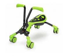 Trotteur 4 Roues 360° Pliable Pour Bebe Hornet Dim L56 X L33 X H41 - Vert; Noir